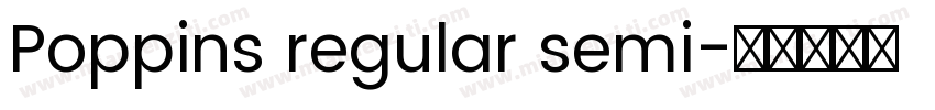 Poppins regular semi字体转换